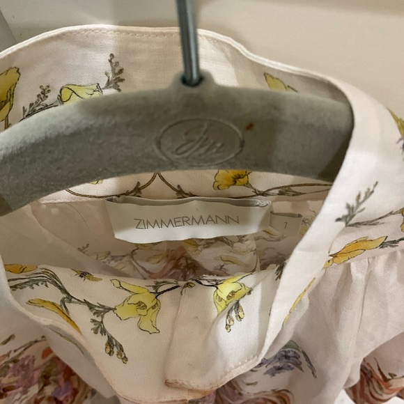 Zimmermann Blouse Linen Size 1 - Picture 6 of 6